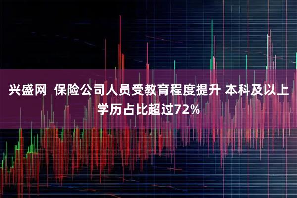 兴盛网  保险公司人员受教育程度提升 本科及以上学历占比超过72%