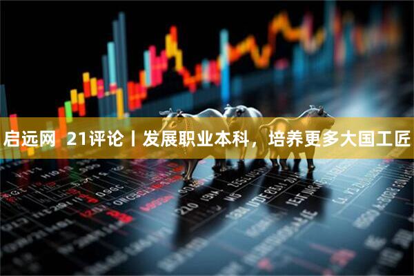 启远网  21评论丨发展职业本科，培养更多大国工匠