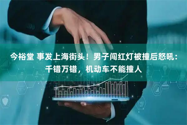 今裕堂 事发上海街头！男子闯红灯被撞后怒吼：千错万错，机动车不能撞人