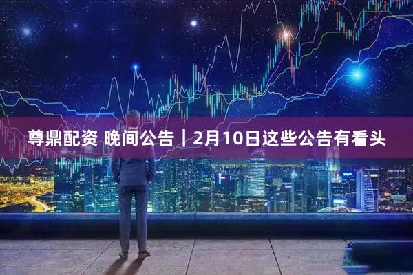 尊鼎配资 晚间公告｜2月10日这些公告有看头