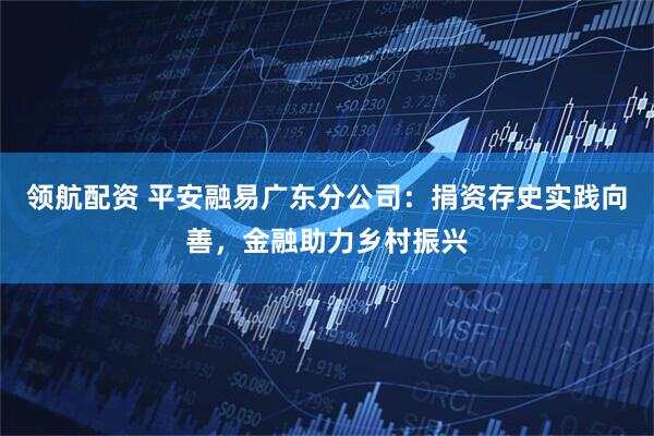 领航配资 平安融易广东分公司：捐资存史实践向善，金融助力乡村振兴